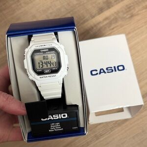 Casio Illuminator White Digital Watch